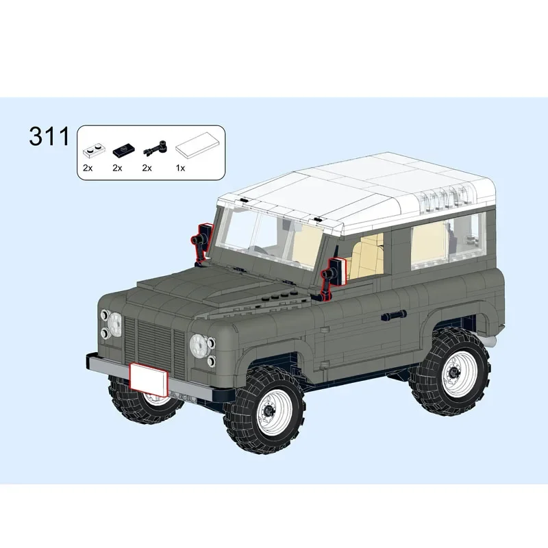 New Popular MOC-71041 Outdoor Limited Edition Sports Supercar Model 1414 Parts MOC Birthday, New Year, Christmas Toy Gift