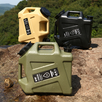 12L Outdoor Water Bucket Large-Capacity Portable Camping Water Bag Container with Faucet No Leakage Water Tank for Picnic Hiking
