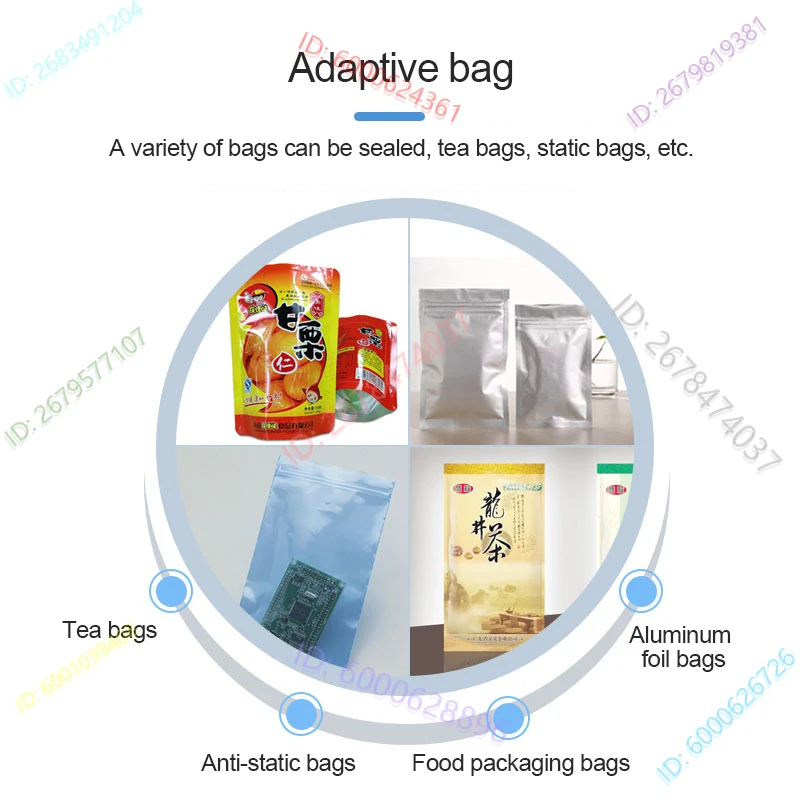 آلة الختم الأسطوانية الأوتوماتيكية كيس شاي صغير الألومنيوم فيلم حقيبة آلة الختم الحراري آلة تغليف الحواف التجارية البلاستيكية