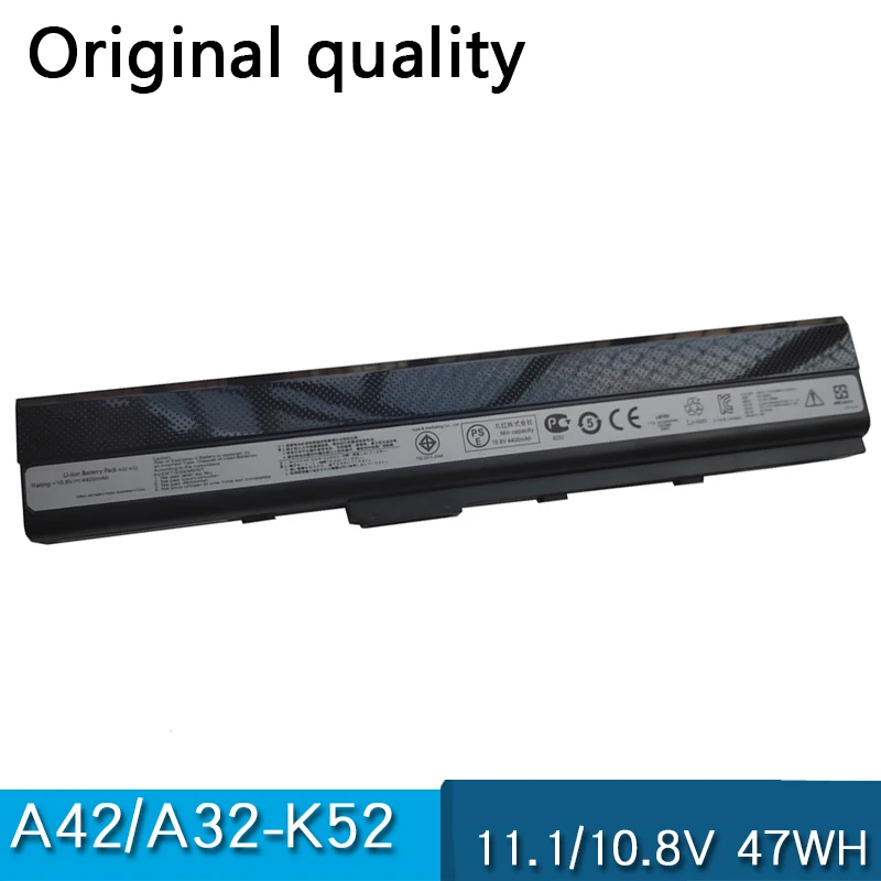 A32-K52 A31-K52 A41-K52 10,8 V 47Wh A42-K52 X42JE X42F X42JR X52 X52D X52F X52J X52JC X52JE X52JK X52JV