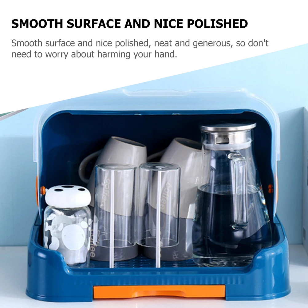 

Durable HighGrade Pp Plastic Baby Bottle Drying Box With Lid And Water Tray Kitchen Cabinet Organizer Cup Rack
