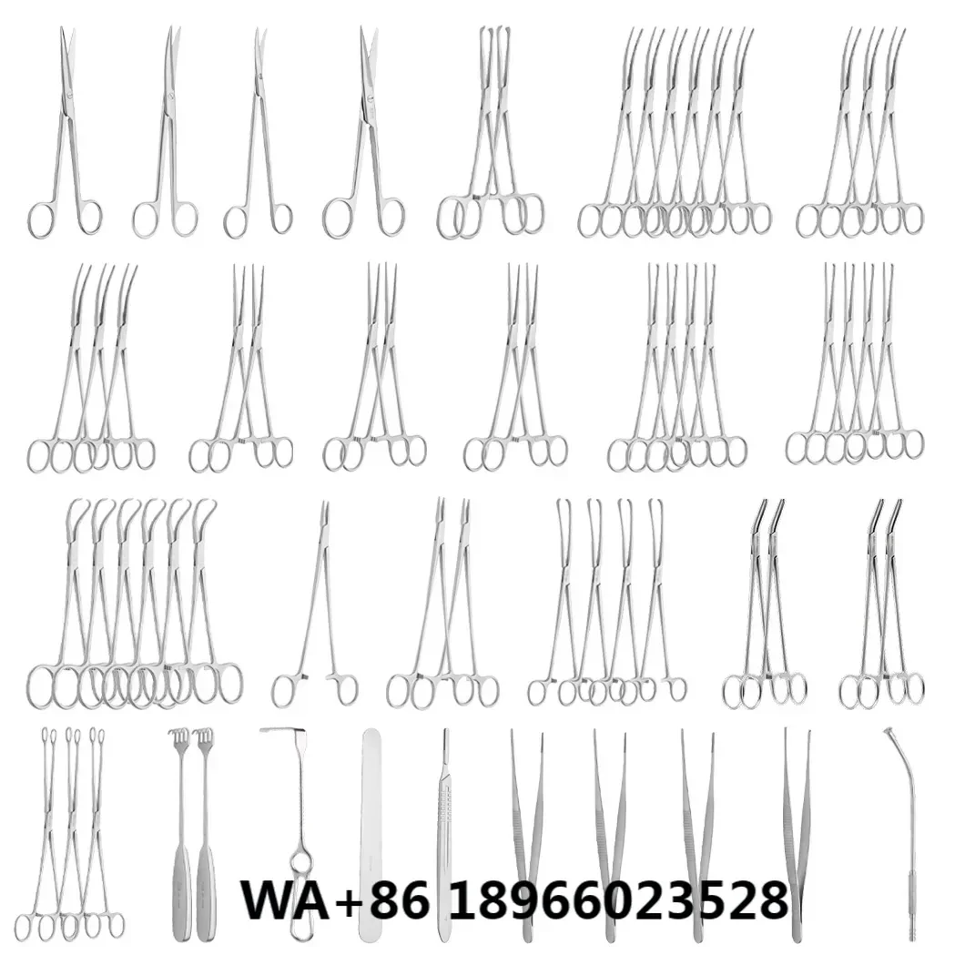 Class I Non-active 65pcs Hysterectomy Medical Surgical Instruments Set