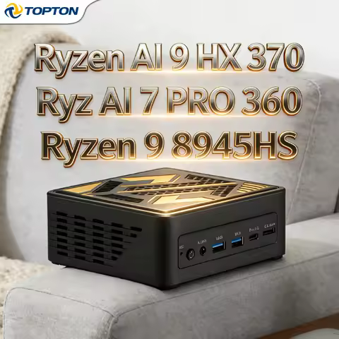 Gaming Mini PC Oculink AMD AI 9 HX 370 7 H 255 Ryzen 9 8945HS/R7 8845HS, 2x2.5G LAN, 2xPCIe4.0, 2xDDR5, NUC Mini Computer, WiFi6