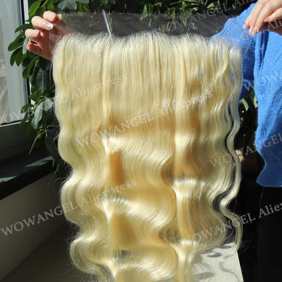 13x6 HD Lace Frontal Body Wave 613 Blonde Hair Ultra Thin Lace Frontal Closure Only Ear to Ear HD Transparent Lace Deep Part