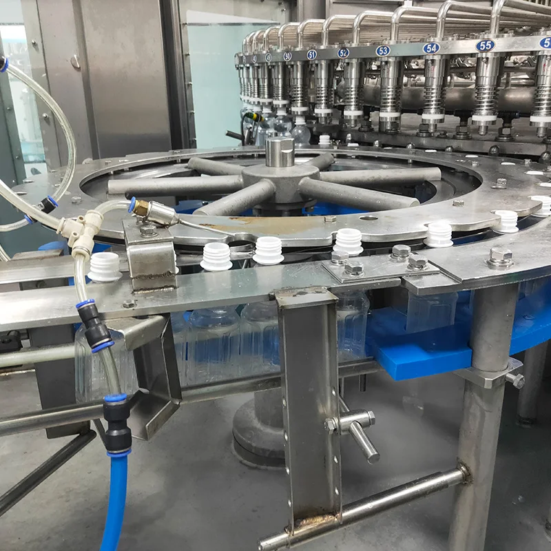 FOODLINE Custom Outer Frame Liquid Filling Machine Low Noise Air Cylinder Replaceable Nozzle For Different Bottle Sizes