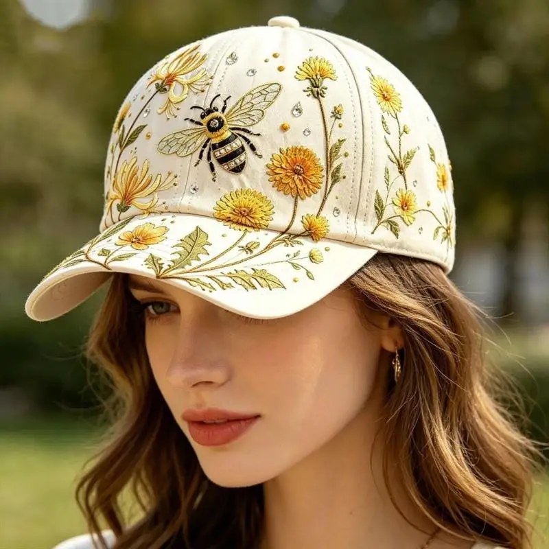 Garden Morning Themed Baseball Hat for Relaxed Daily Open Air Plans Use 6XDA