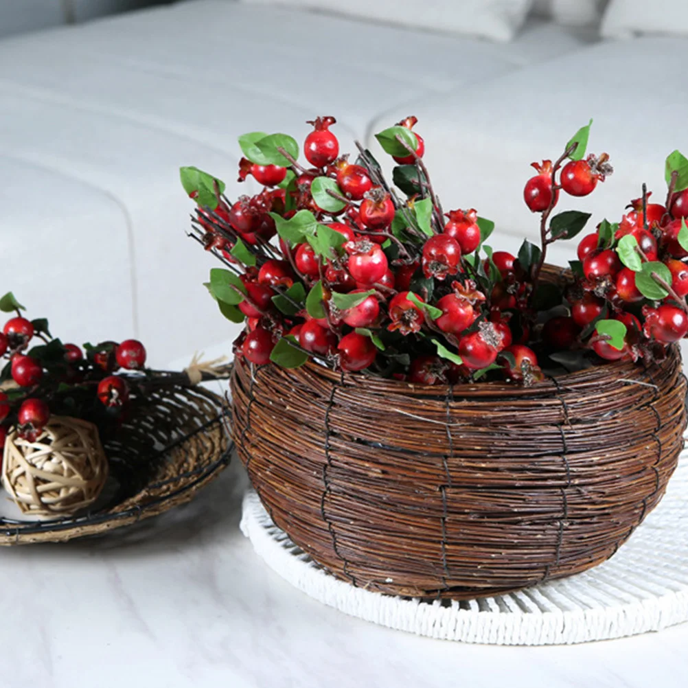

Artificial Berries Fake Fruit Branch Home Decoration Pastoral Style Berries Lifelike Berries Photograph Props