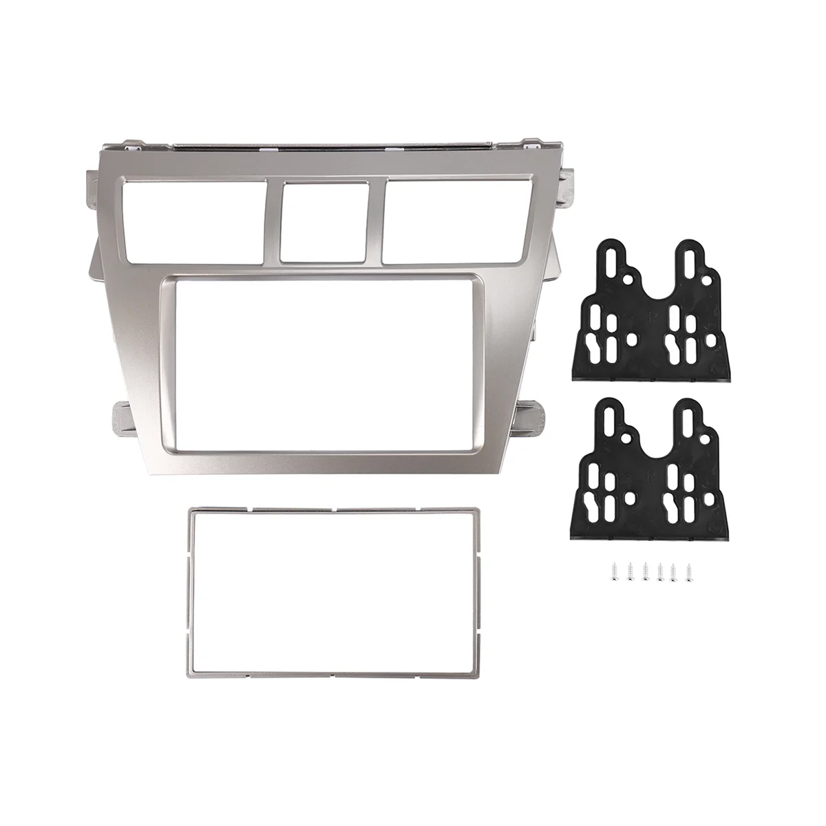 

2 DIN Car Stereo Radio DVD Player Frame Fascia Panel Trim for Toyota Vios 2007-2012, Belta 2005-2008, Yaris Sedan 2006+