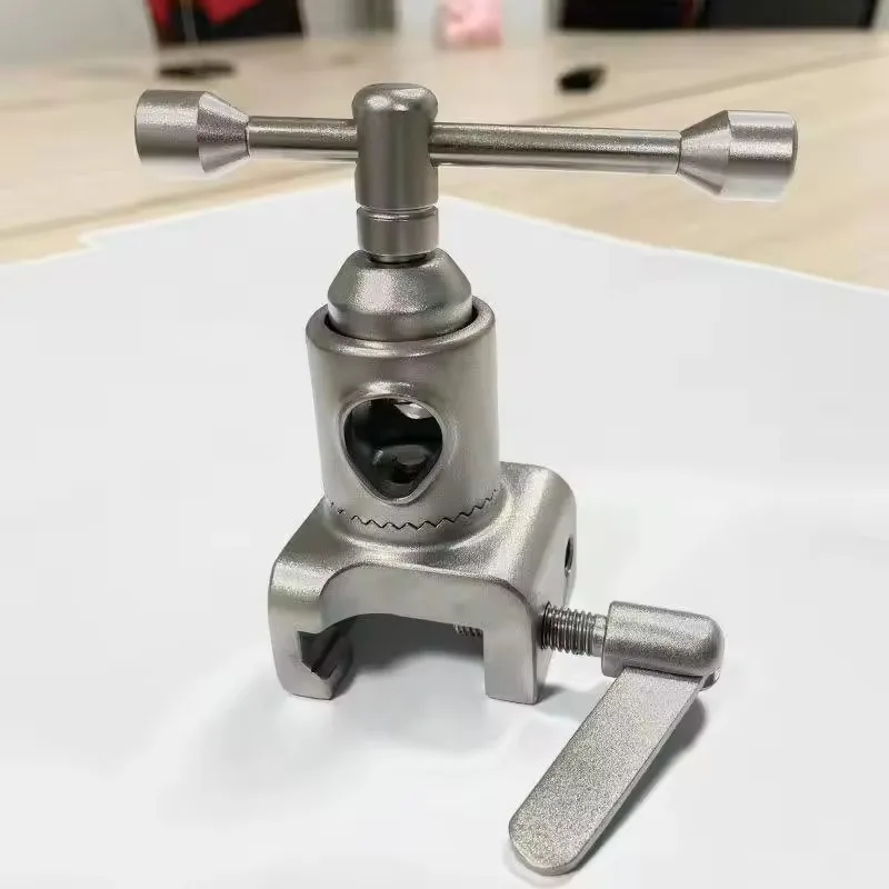 Oversized Surgical Bed Rail Clamp with Long Slide Universal Fixator, Bedside Locking System for Secure Equipment Mounting