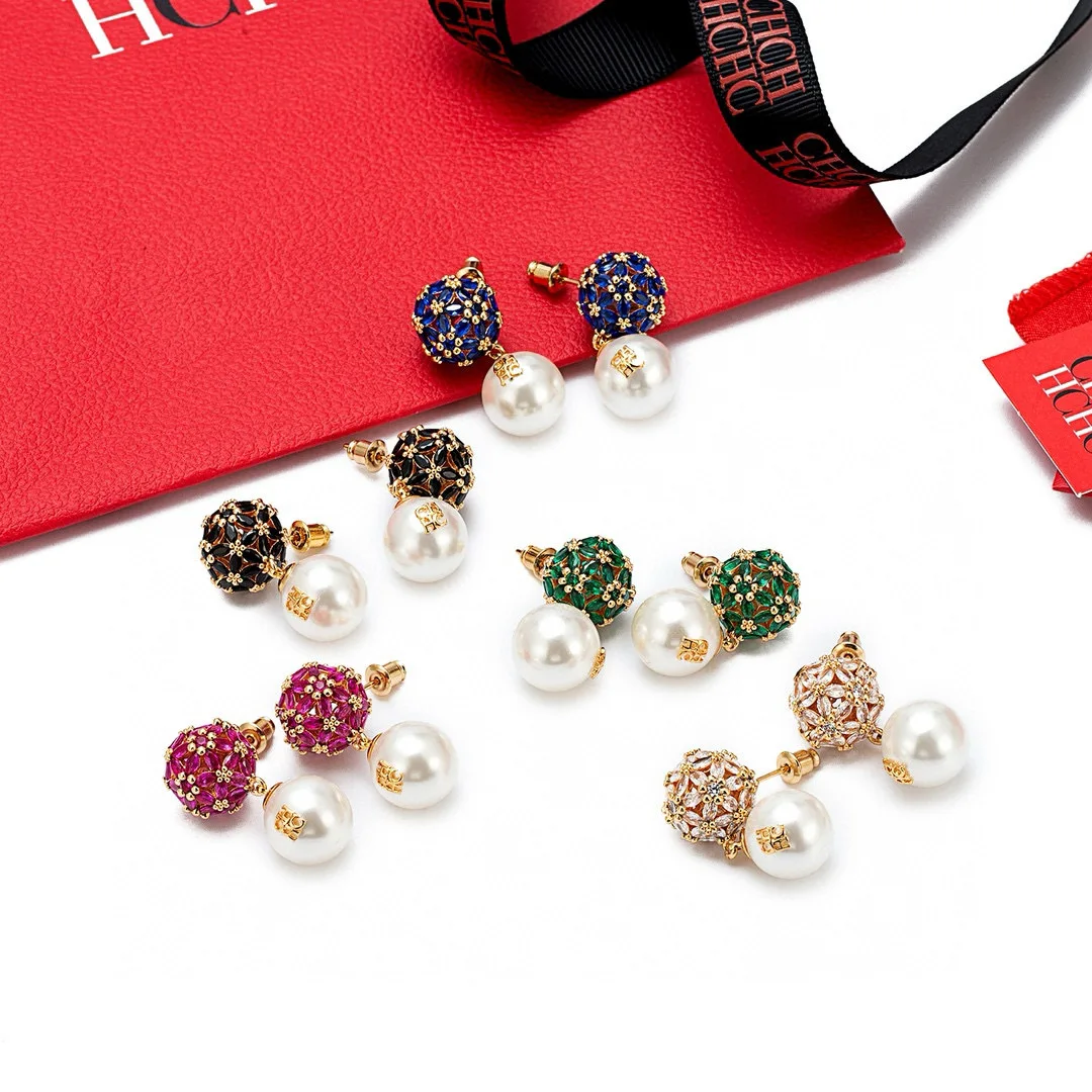 

Серьги-подвески с белым жемчугом для женщин, модный дизайн, визуально стройнящий лицо, премиальный блестящий жемчуг, гипоаллергенные штифты из стерлингового серебра