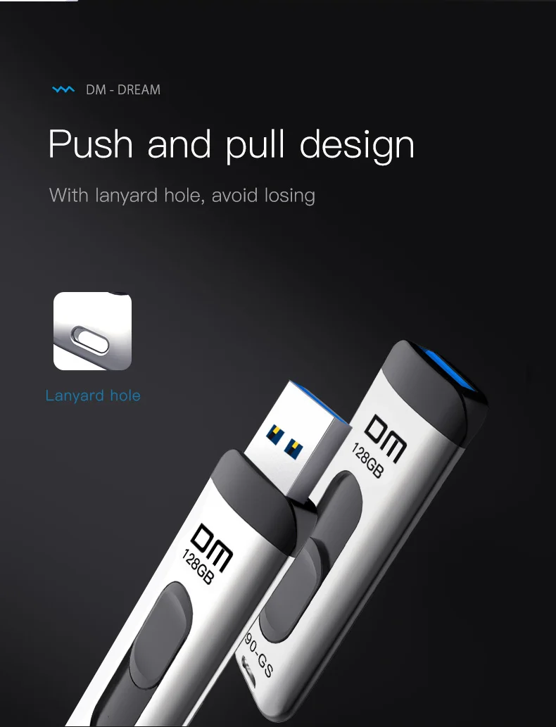 USB3.0 Flash drive high speed PD090 16GB 32GB 64GB 128GB 256GB Metal write speed from 10MB-60MB