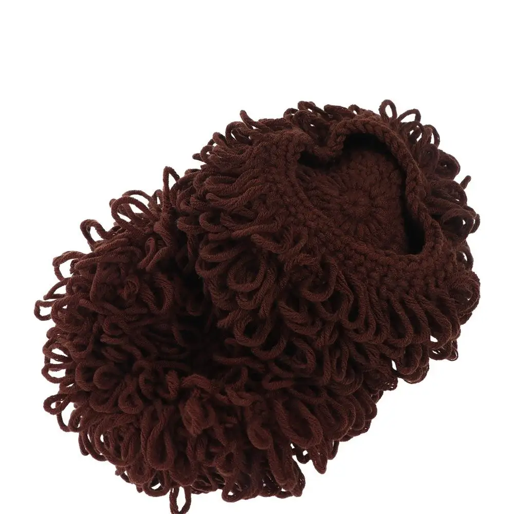 

Solid Color Knit Cap Headwear Photography Props Gift Sweet Mad Scientist Hat Afro-hair Hat Dreadlocks Hat Toddler Wig Hat