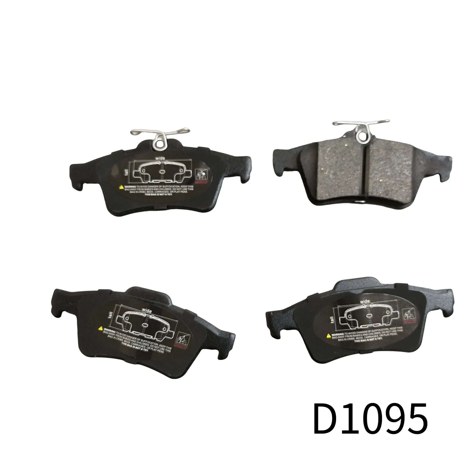 

D1095 4-piece ceramic brake pad replacement parking brake pad set, suitable for Fox A7 Ford