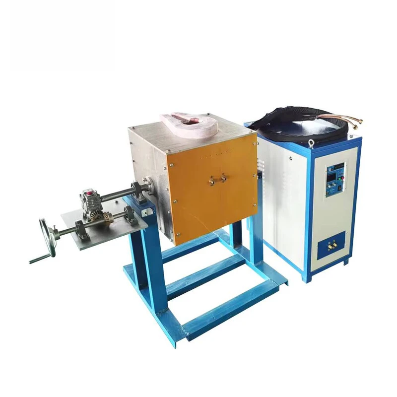 Mini High And Medium Frequency IGBT Metal Melting Small Capacity Induction Smelting Furnace New Condition