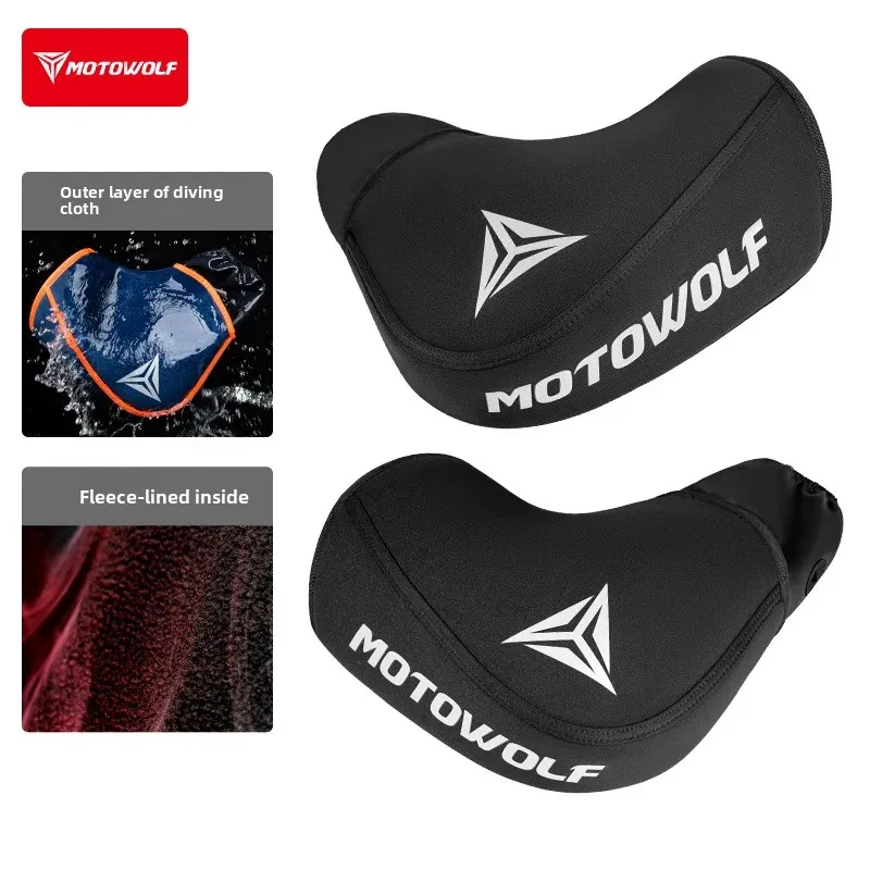 1 Pair Motorcycle Handlebar Handguard Cover Winter Warm Waterproof Windproof Hand Covers Reflective Universal accesorios moto