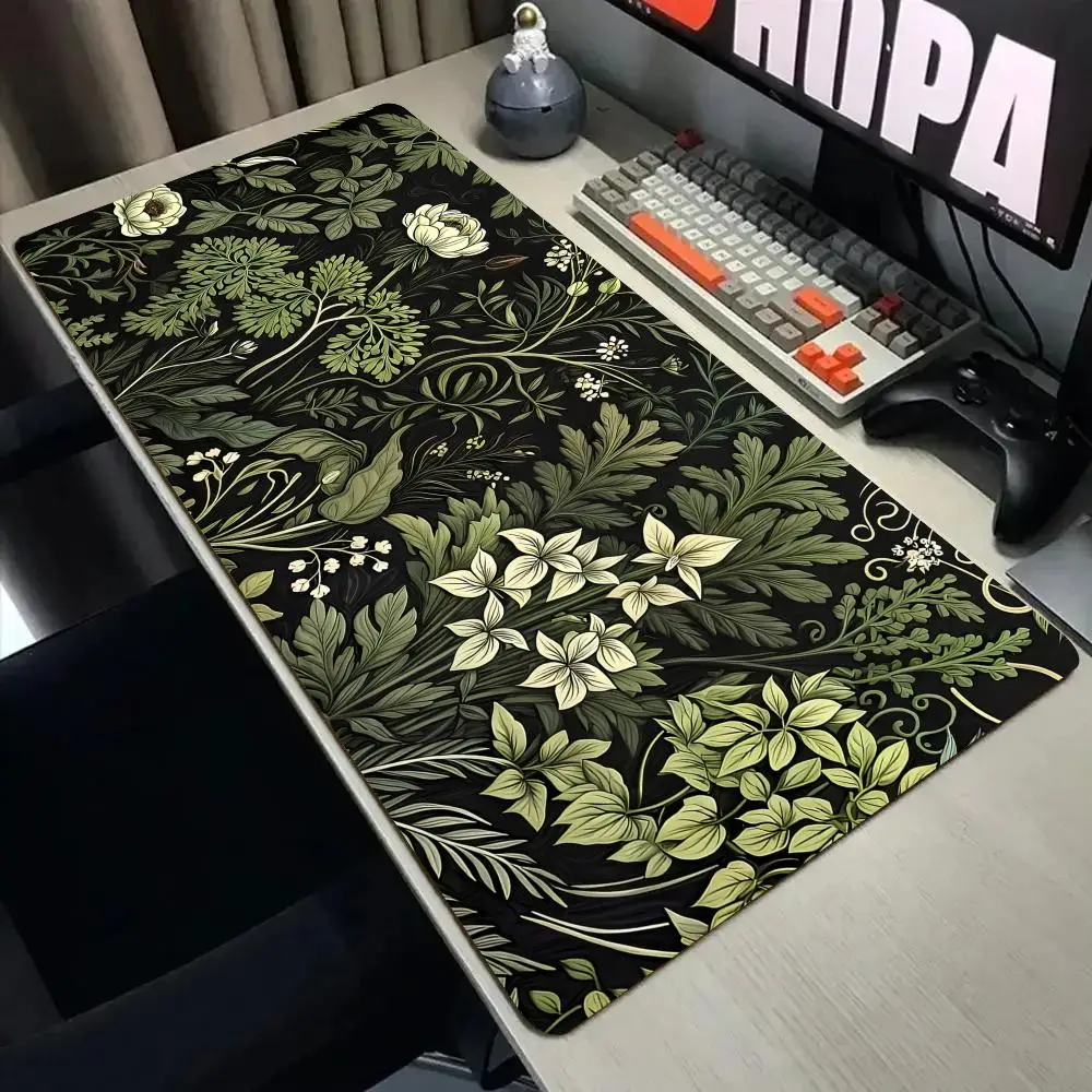 

Elegant Plant Totem large Mouse Pad Desk Mat with Stitched Edge Non-Slip gaming mats pc accessories keyboard desk pad mauspad