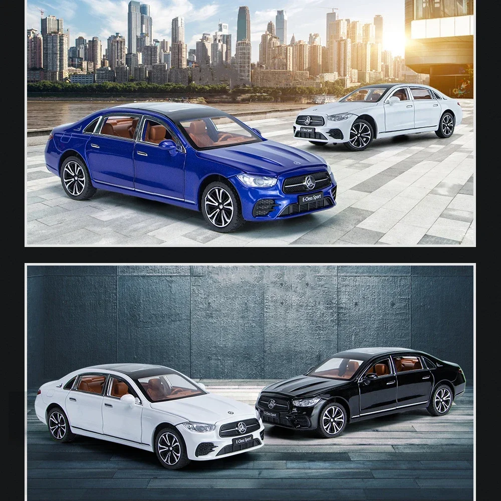 1:24 مرسيدس بنز E300L E-cless الرياضة محاكاة دييكاست سبيكة معدنية نموذج سيارة ضوء الصوت التراجع جمع الاطفال لعبة هدية