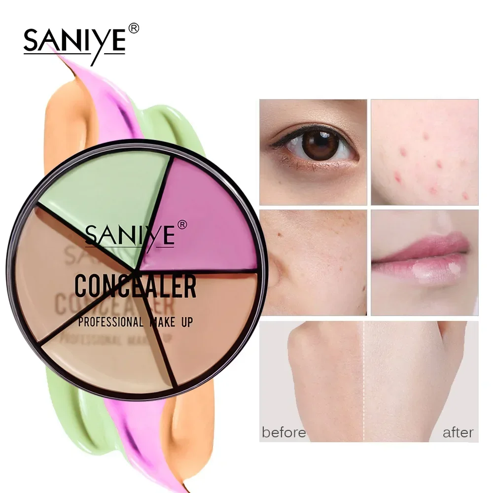 5 Colors Contouring Concealer Palette Moisturize Make Up Primer Brighten Skin Colour Oil Control Foundation Cream Makeup Tools