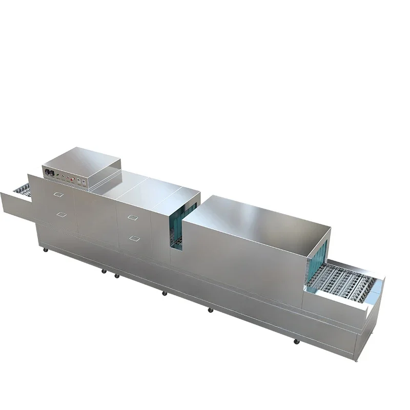 Ultrasonic automatic dishwasher,large-scale canteen school restaurant dishwasher equipment,commercial multifunctional dishwasher