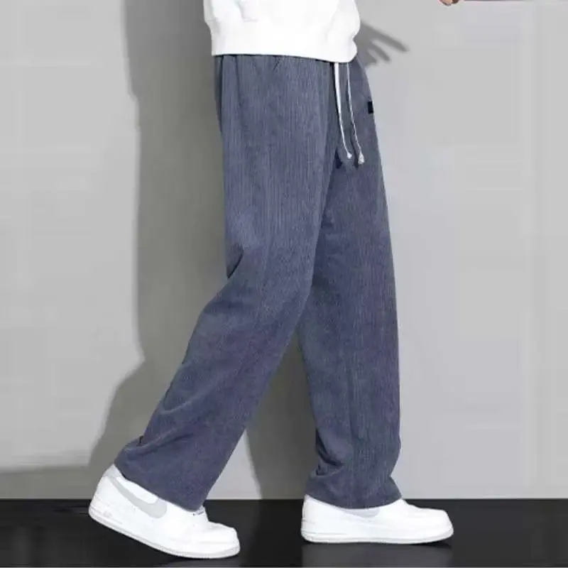 N pantalons décontractés tendance pour hommes ins sweat à capuche ample pour jeunes printemps et automne pantalon de sport à jambes droites et larges