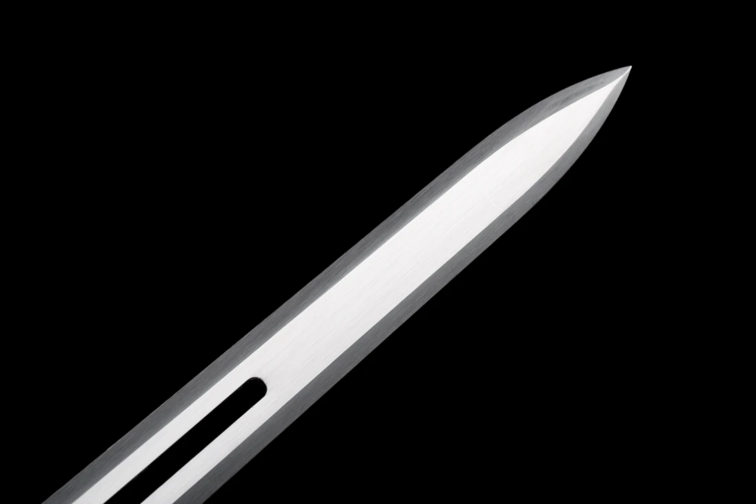 Metal Handle Chinese Kungfu Double Edge Sword High Carbon Steel Hollow Blade Handmade Wushu Taichi Han Tang Saber Dragon Jian view 6
