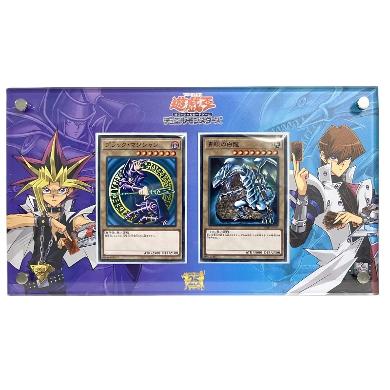 Yu-Gi-Oh Card Brick Egyptian God Blue-Eyes White Dragon Seto Kaiba 25Th Anniversary Diy Acrylic Action Toy Figur Game Collection