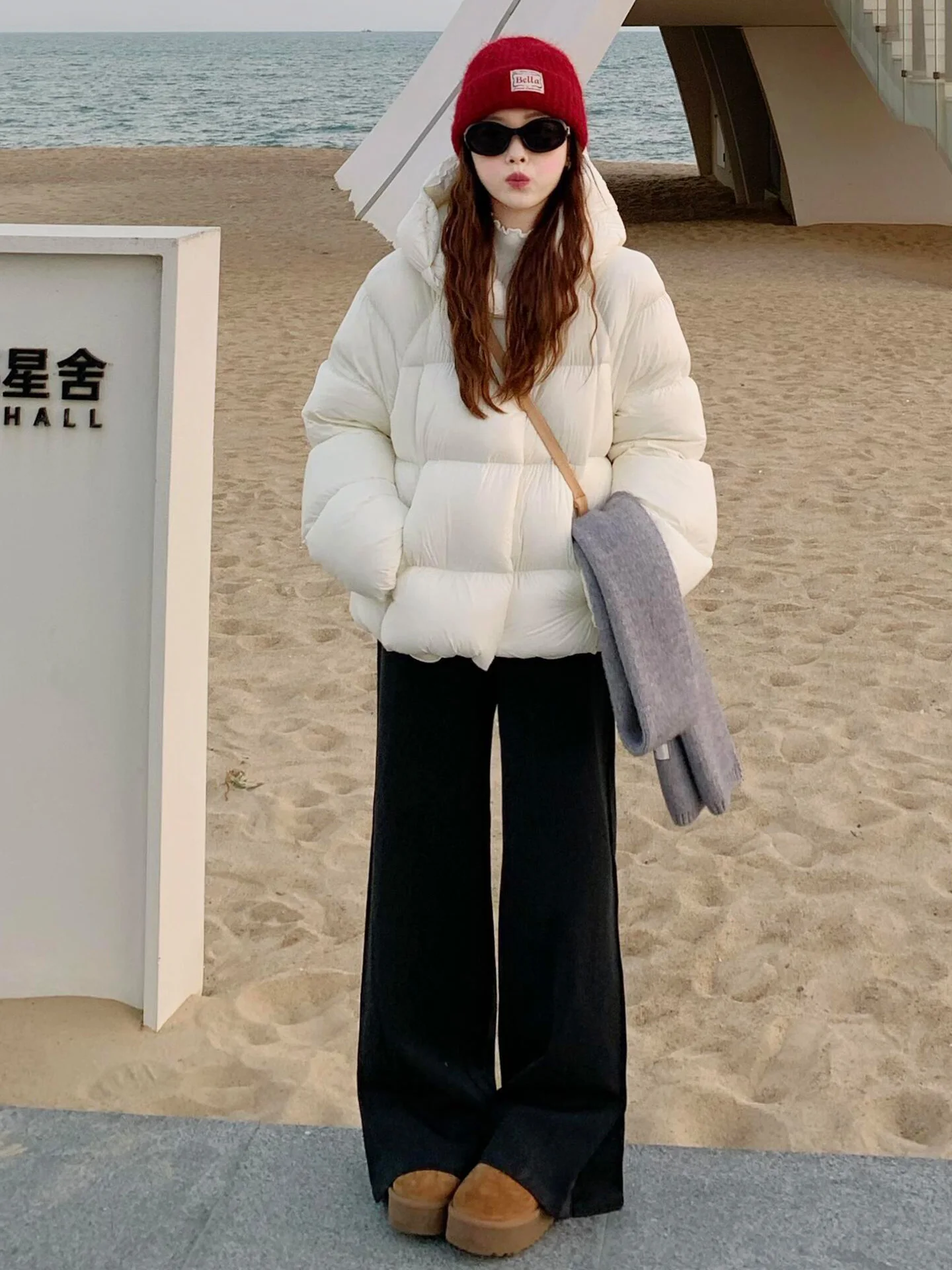 

Unique ort Puffer Jaet Women's Sle Bread Coat Khaki Color Winter New Arrival Warmth Comfortable Korean Version Polyeste...