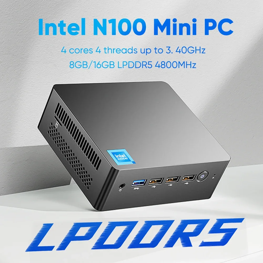 N9N คอมพิวเตอร์ขนาดเล็ก12 Alder Lake Intel N100 4 core DDR5 8G 1TB Windows 11 dual RJ45 Firewall Router 4K คีย์บอร์ดเกมเดสก์ท็อป