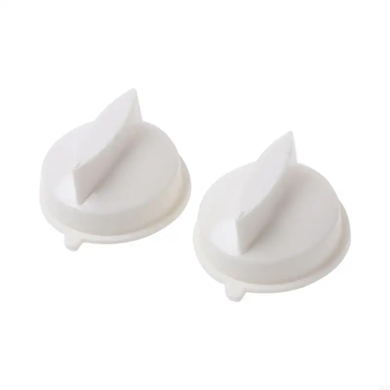 A0NC – bouton rotatif pour four à micro-ondes, minuterie, interrupteur commande en plastique pour médias universels, 2 pièces