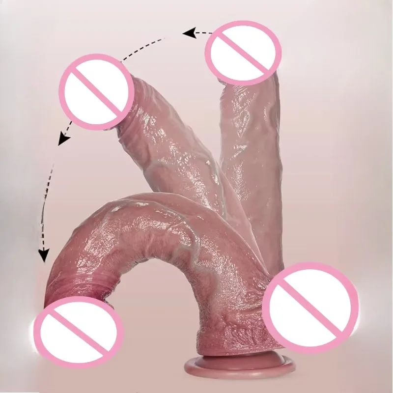 واقعية 100% سيليكون دسار شفط كأس ديك النساء الكبار المثيرة الشرج الجنس لعب البظر المهبل الموزه القضيب قضبان اصطناعية ضخمة #2