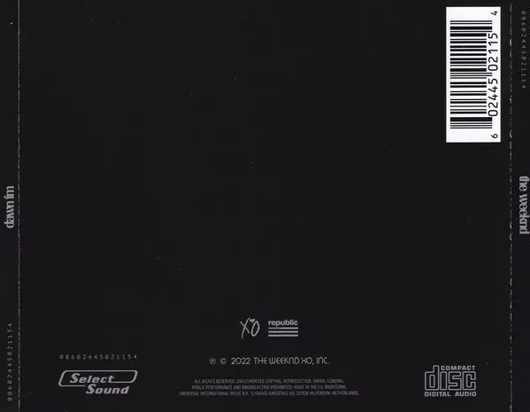 Hot The Weeknd Music CD Dawn FM Album Compact Disc Cosplay CD Walkman Car Play Songs Soundtracks Box Party Music Collection Gift