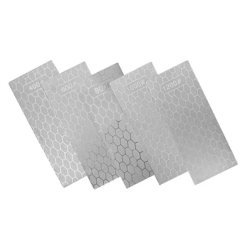 A20I 5 Pieces Sharpening Stone Set, Lapping Plate Coarse/Medium/Fine Grit Sharpener,400/600/800/1000/1200 Grit