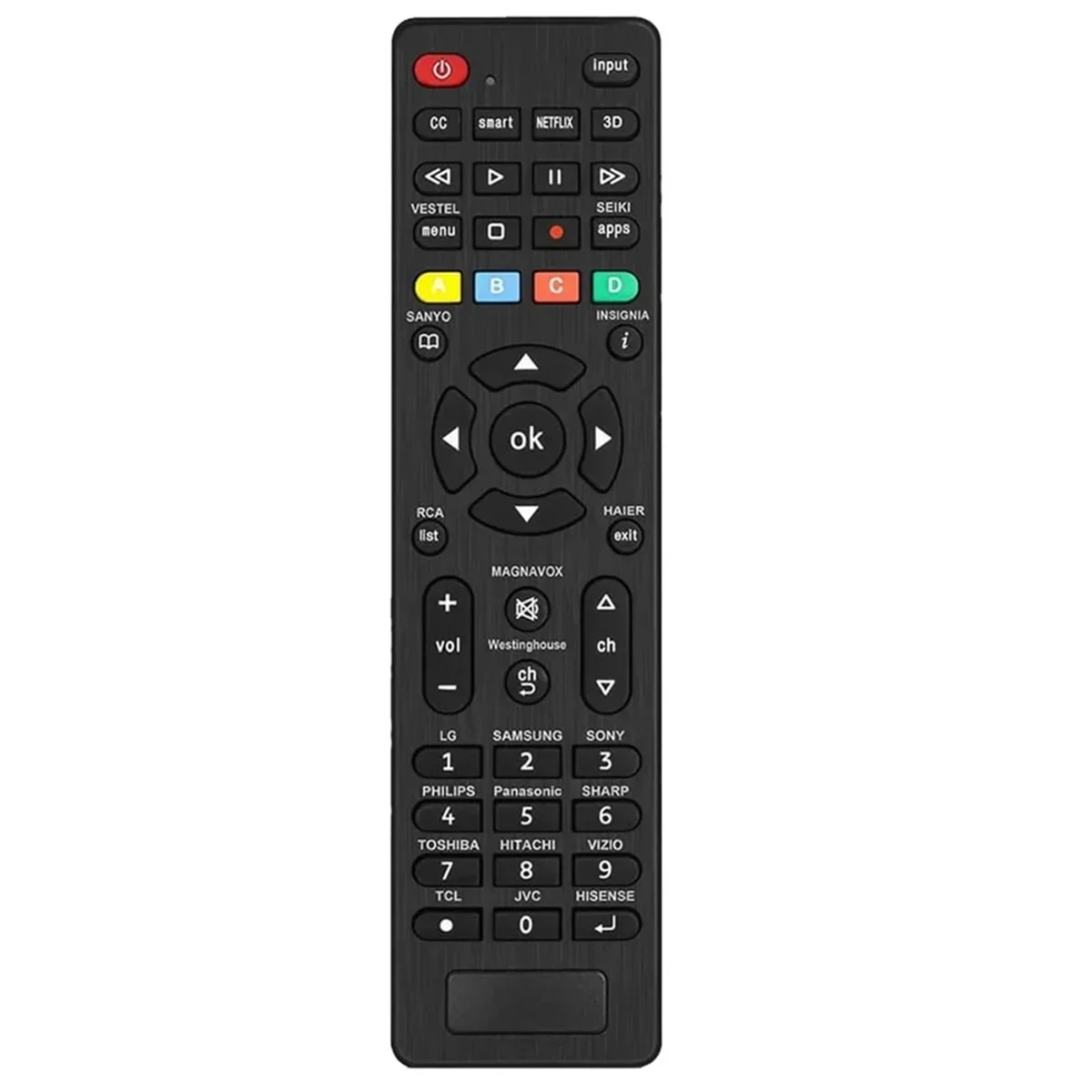 

YP for Magnavox RCA JVC TCL Westinghouse for Philips Panasonic and More Universal TV Remote Replacement Compatible