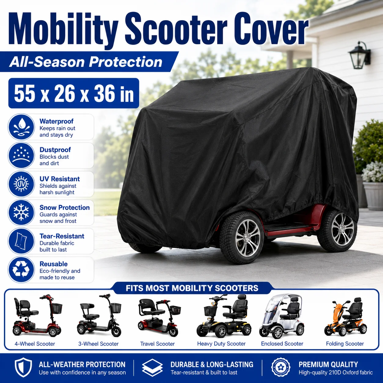 Pokrowiec na skuter inwalidzki – Outdoor Power Lift Chair recenzja i cena