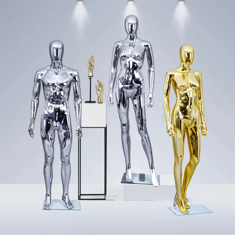 

Full body Electroplating Mannequin Wedding Dress Mannequin for Women's Clothing Props Dummy Model Display Stand Mannequin Body Z