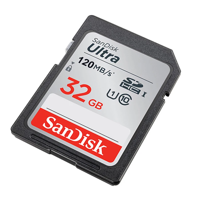 10PCS/LOT SanDisk Ultra SDHC UHS-I Card 32GB and SDXC UHS-I Card 64GB/128GB/256GB/512GB Take better pictures and Full HD videos