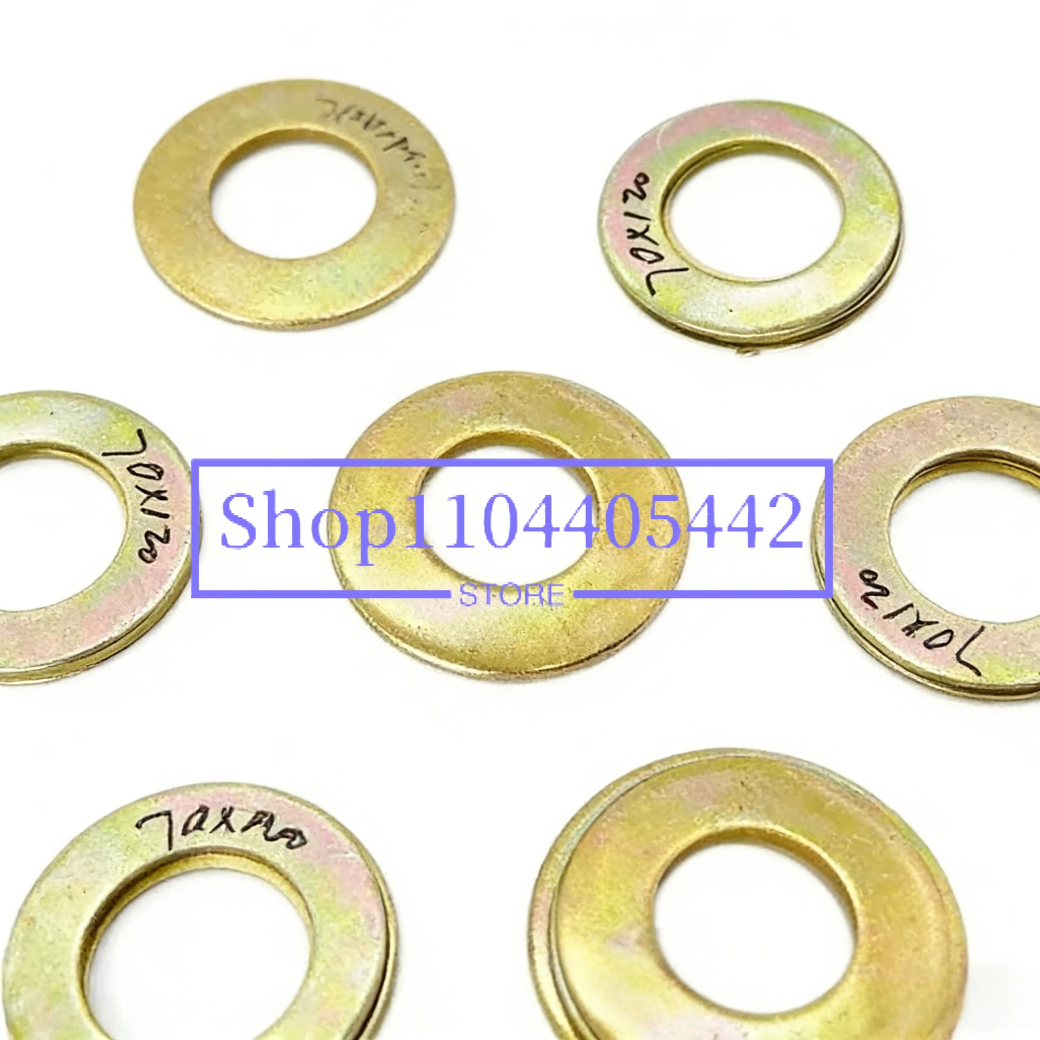 10pcs Excavator Bucket Shaft Gasket, Metal Wear-resistant Iron Gasket, Round Thickened Steel Plate Bucket Pin Thin Gasket