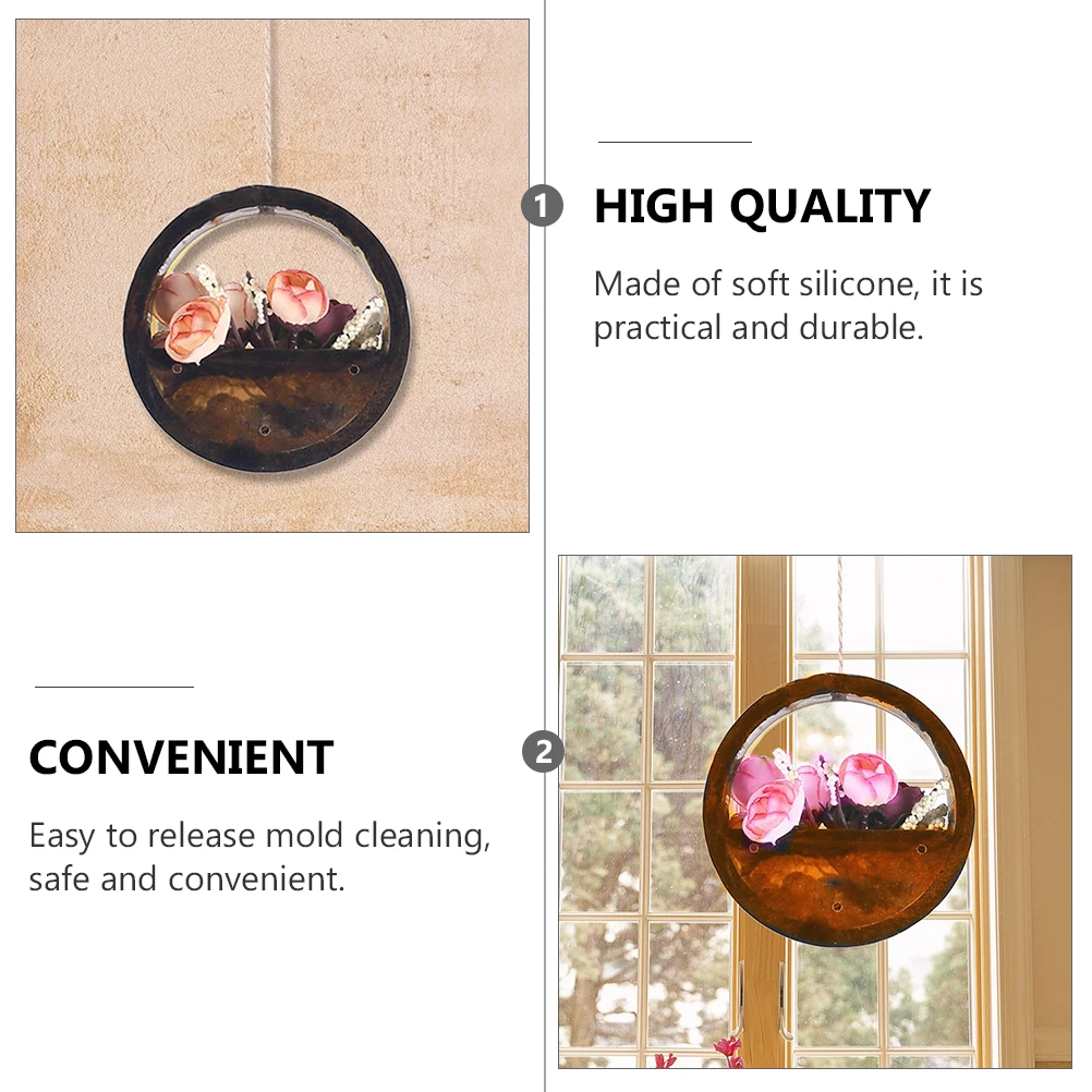 

Flower Pot Green Plant Mold Succulent Planter Vase Wall-mounted Resin Hanging Molds