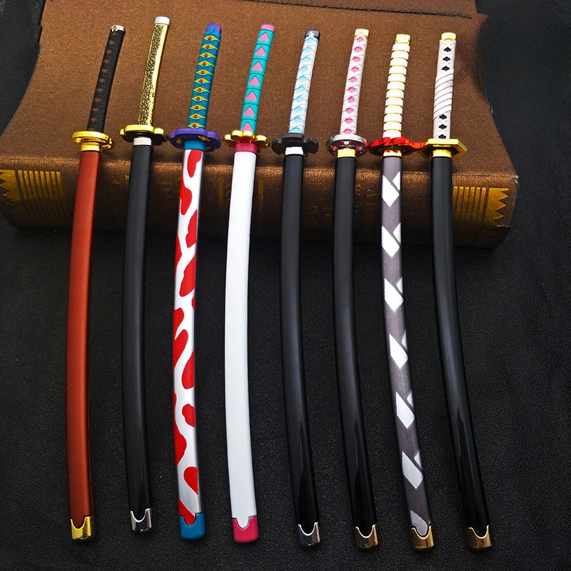 25cm Samurai Sword Japanese Ghost Knives Decoration Crafts Kids Toy Birthday Gift Cosplay Prop Zinc Alloy Katana Cosplay Pendant