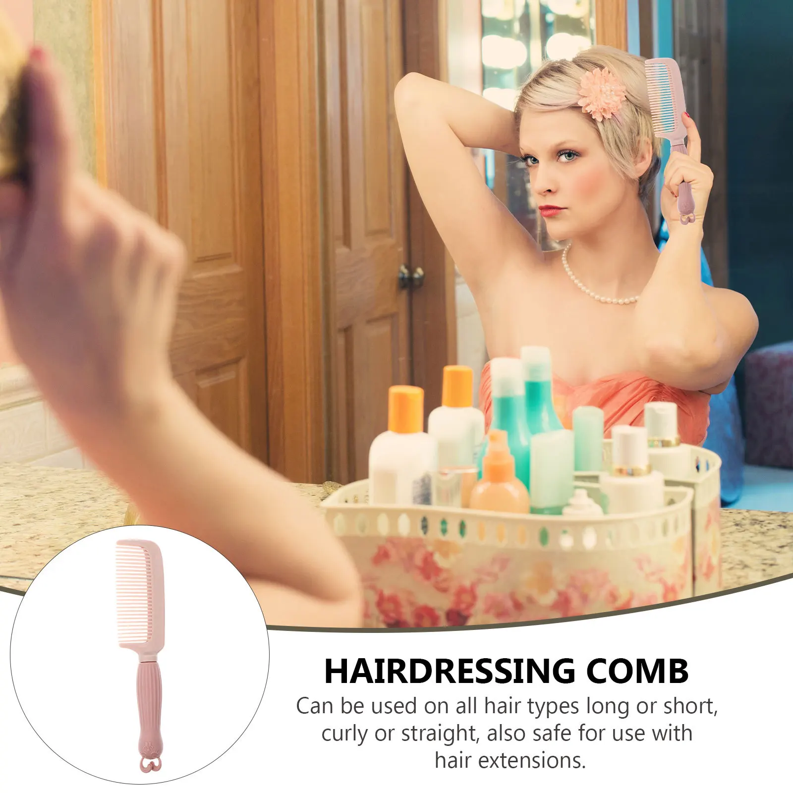 

5 Pcs Anti-static Comb Combs for Hair Styling Silicone Handle Cartoon Silica Gel Brush Plastic