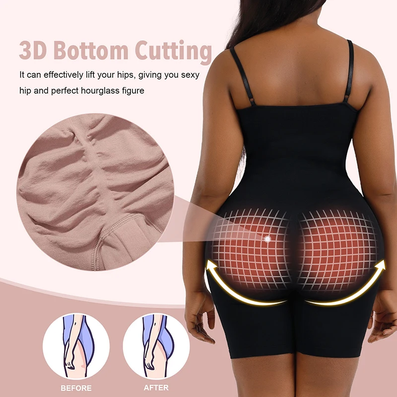 Shaping Clothes Large-Sized Postpartum Buttocks Lifting Bodysuit Seamless Corset Women's Suspender Belly Tightening Body Shaper image 5