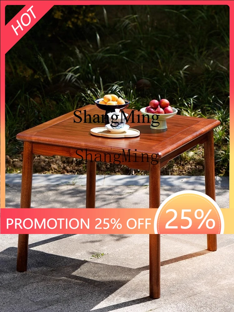 

ZYY exquisite premium all solid wood dining style small square table casual playing cards tea small tea table meal
