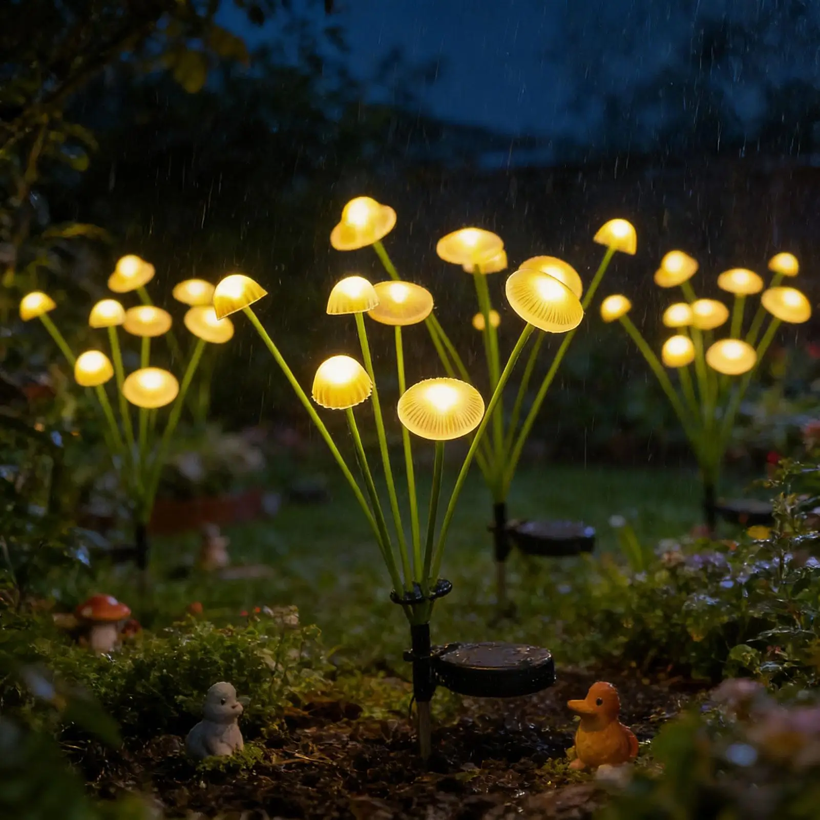 Solar Pathway Light Waterproof Decorative Swaying Lighting Solar Powered Stake Light for Garden Lawn Courtyard Patio Driveway