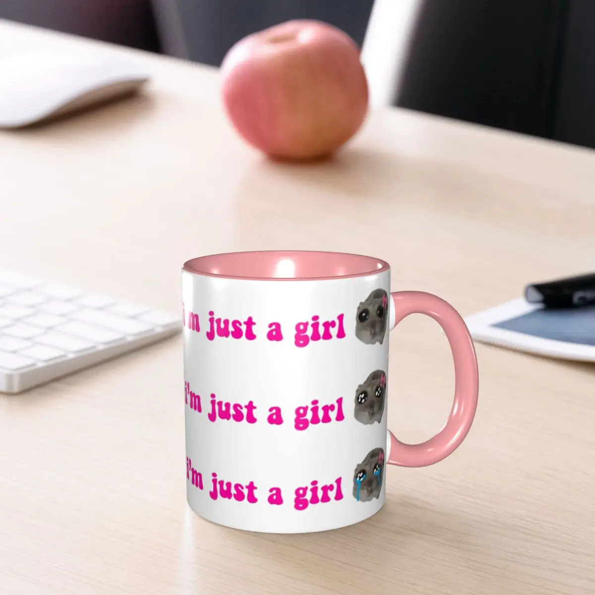 Sad Hamster Meme Mug Funny Ceramic Coffee Cups Tea Mugs Milk Cup Drinkware Gifts for Woman Man
