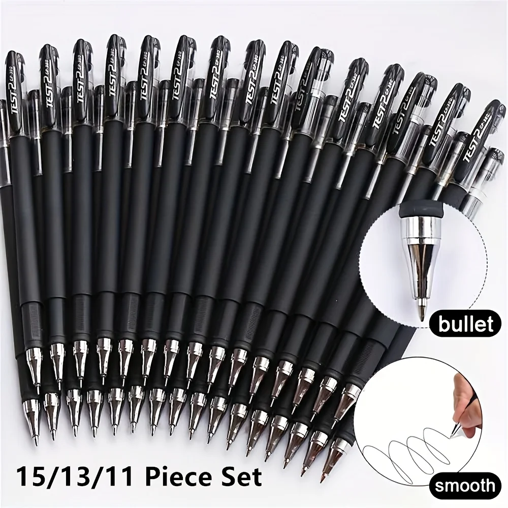 11/13/15pcs Black Pen, for Use by Students Or in The Office, Business Signature Pen, Office Student Exam Pen