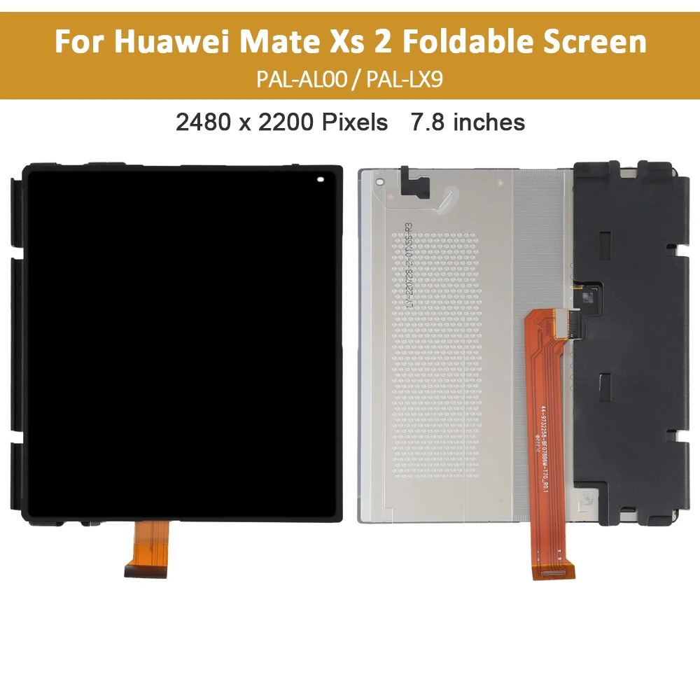 Imagem -02 - Original Dobrável Oled para Huawei Companheiro xs Display Lcd Tela de Toque Pal-al00 Digitador Assembléia para Huawei Companheiro Xs2 Reparação 7.8