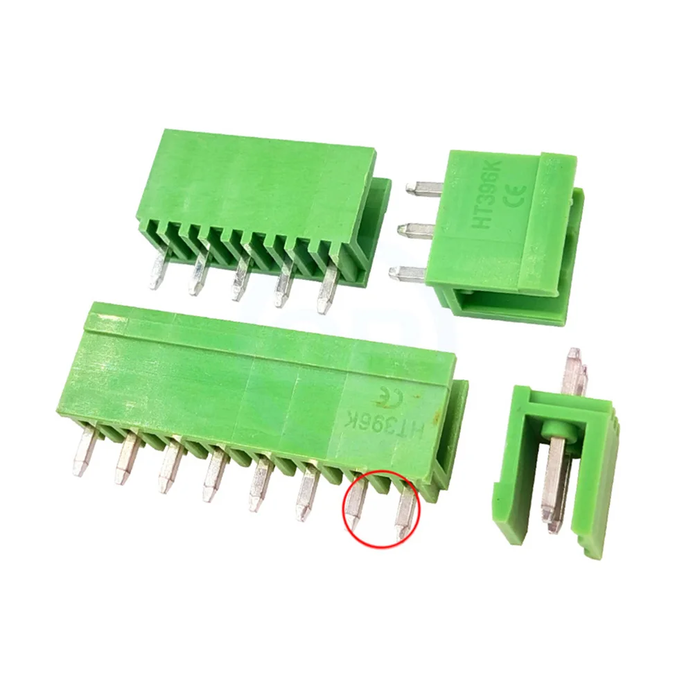 (10 pcs) KF396V-3.96 3.96MM Plug-in Terminal Block HT396 Green Straight Pin Header 2-12Pin