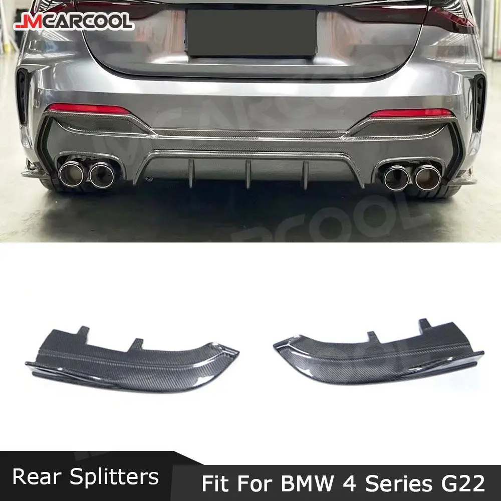 

Carbon Fiber Car Accessorise Rear Bumper Lip Side Splitters Flaps Apron For BMW 4 Series G22 G23 2020 UP