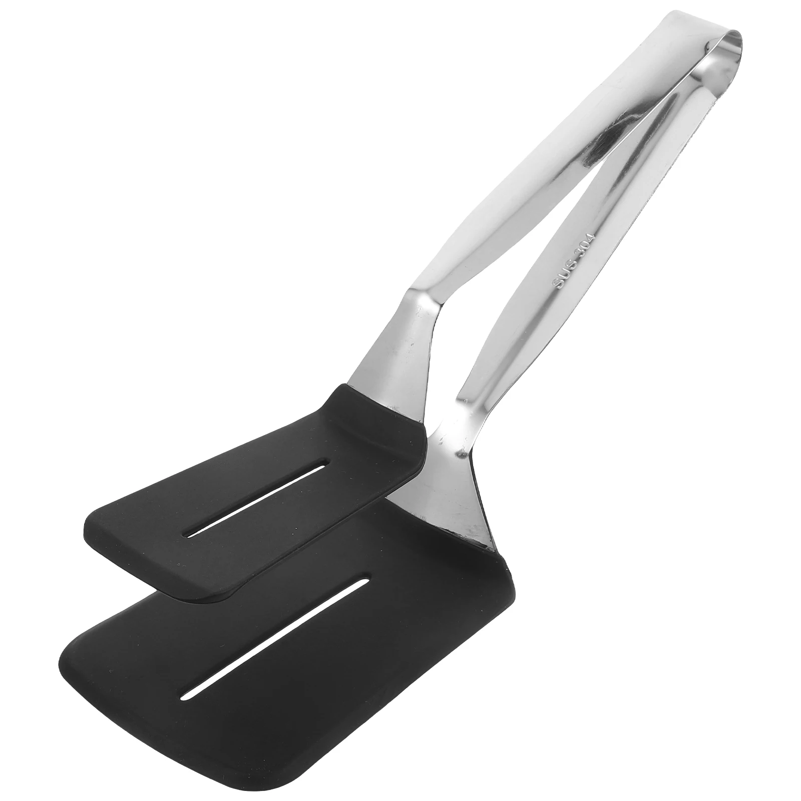 

Stainless Steel Bbq Tongs Clamp Multi-Function Kitchen Cooking Tool For Steak Silicone Handle Durable Flipper Grilling Utensil