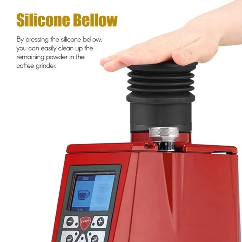 

Алюминиевый бункер для кофе с силиконовым сильфоном, замена для кофемолки Eureka Atom